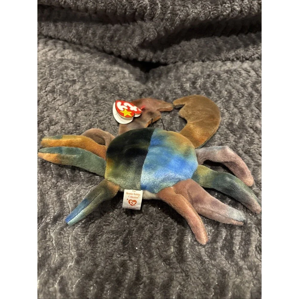 Lot Of 3 TY Beenie Babies Claude, Gobbles, Knuckles